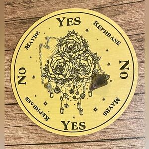 6” Pendulum Rose Board and Amethyst Pendulum